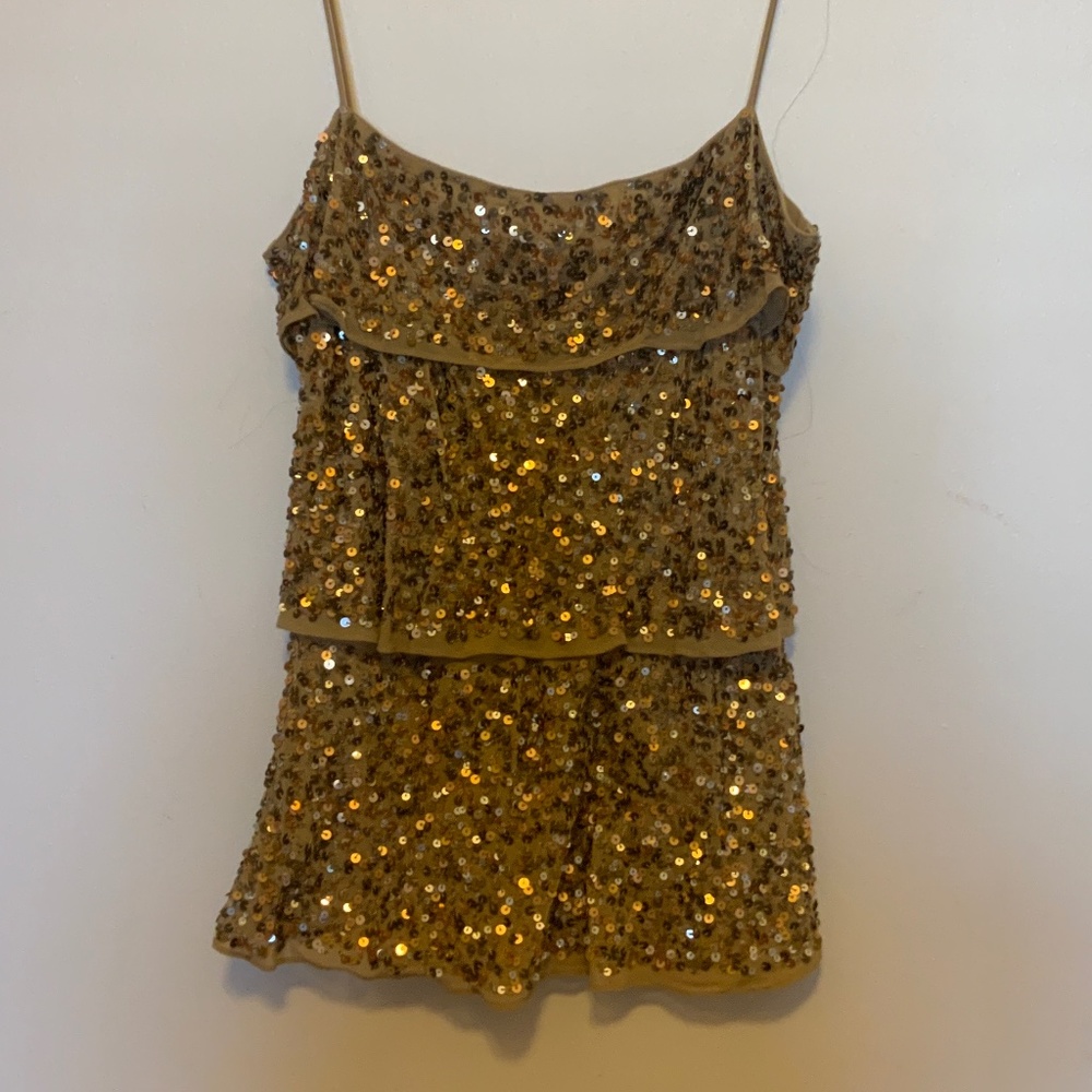 ZARA,SEQUIN 3 tier top